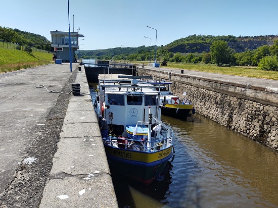 Jan Plezier a Valerie Selene během proplavení PK Roztoky