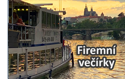 Firemní večírky na Vltavě - pronájem lodě Jan Plezier