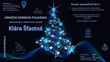 Lodní škola - dárková poukázka kapitánských kurzů VMP 